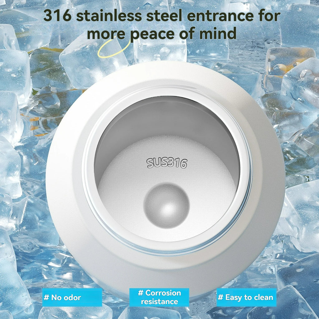 1L Thermos Bottle Stainless Steel Iced And Heat Insulated Cups Hiking Cycling Fitness Vacuum Flasks with Handle