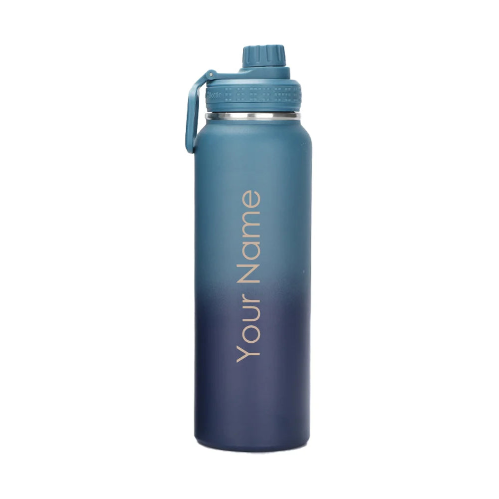 Custom Name 600/800/1000ml Insulated Double Layer Stainless Steel Thermal Water Bottle Personalized Gift