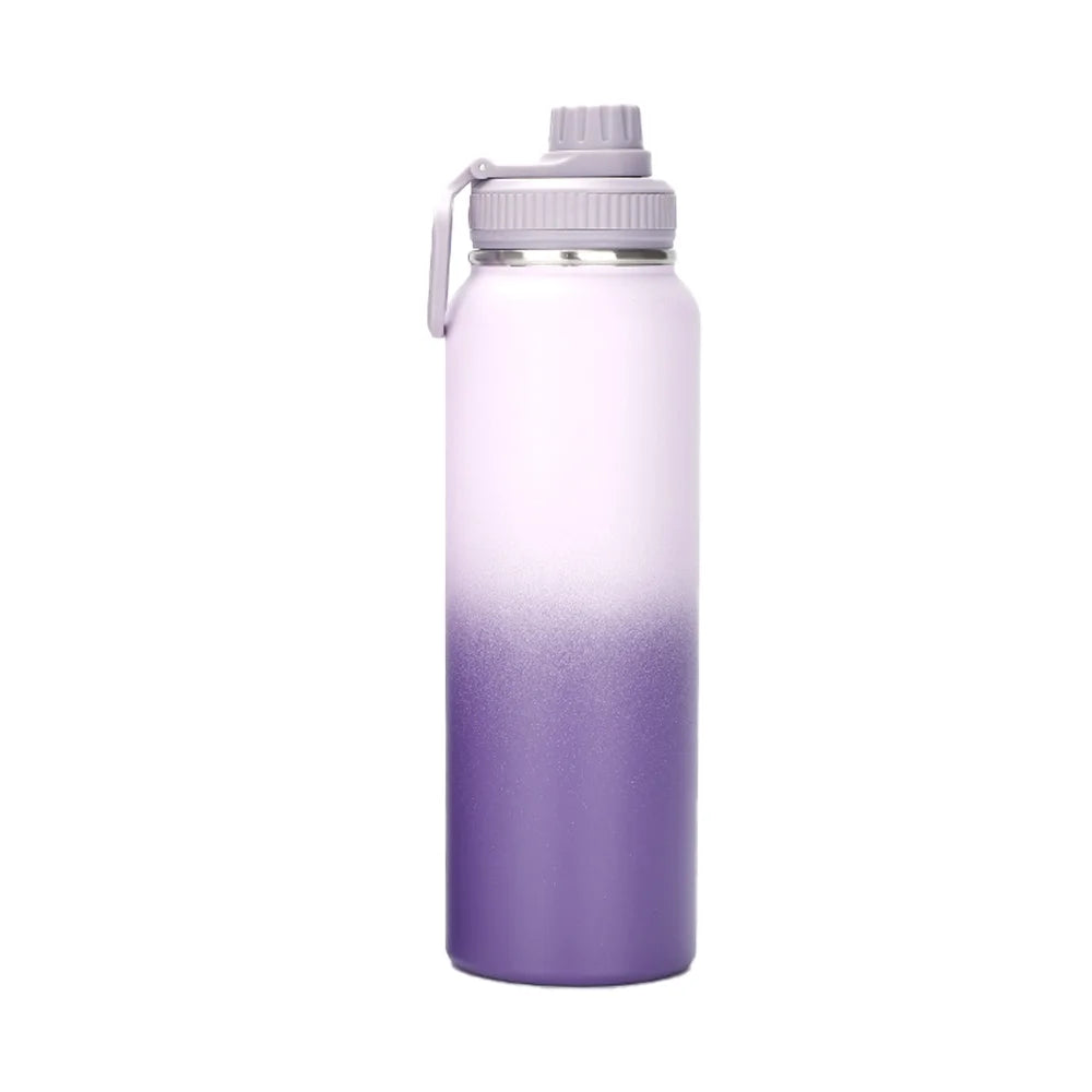 Custom Name 600/800/1000ml Insulated Double Layer Stainless Steel Thermal Water Bottle Personalized Gift
