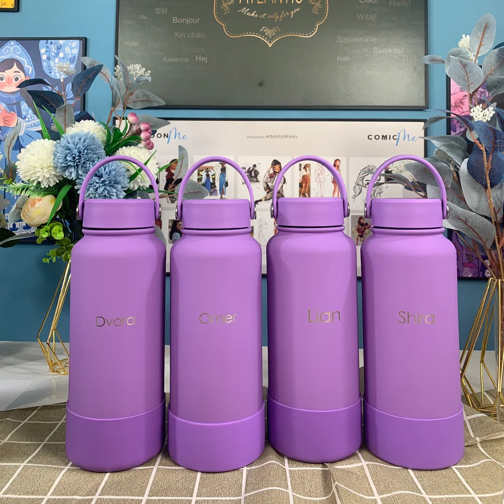 Personalized Gift 1000ml 32oz Water Bottle Coldest Tumbler