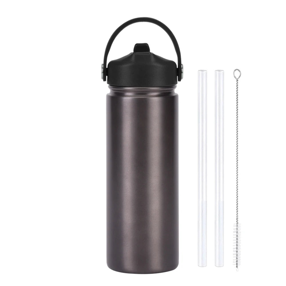 Insulated Water Bottle 500ml Custom Text/Logo - 304 Steel, 24H Cold, Office & Gym Essentials